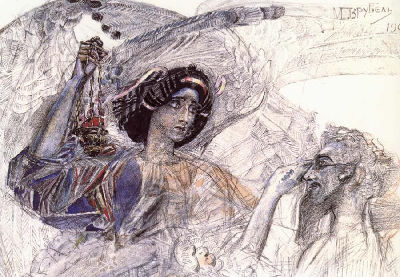 Mikhail Vrubel The Six-winged seraph